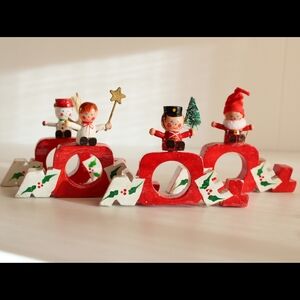 Vintage Set Of "NOEL" Christmas Napkin Rings